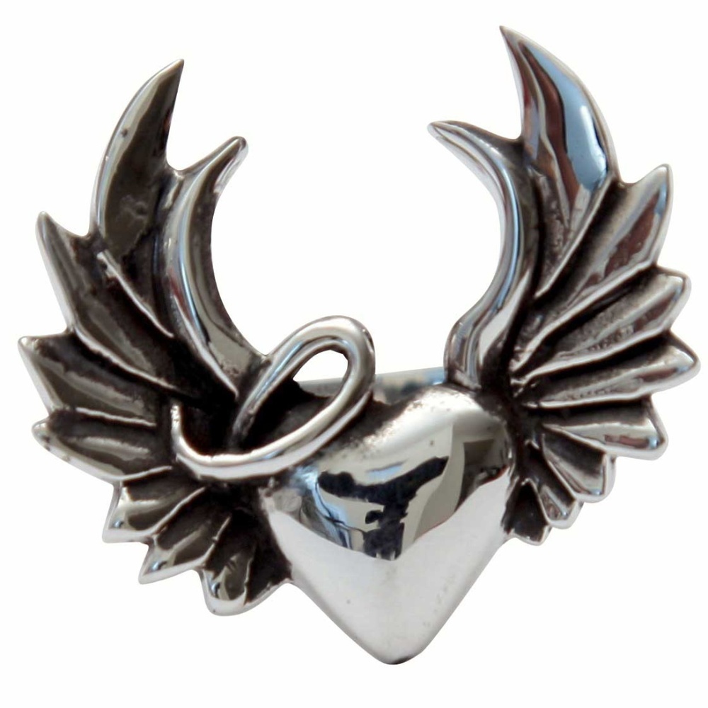 Naughty Heart Ring Fine Sterling Silver .925